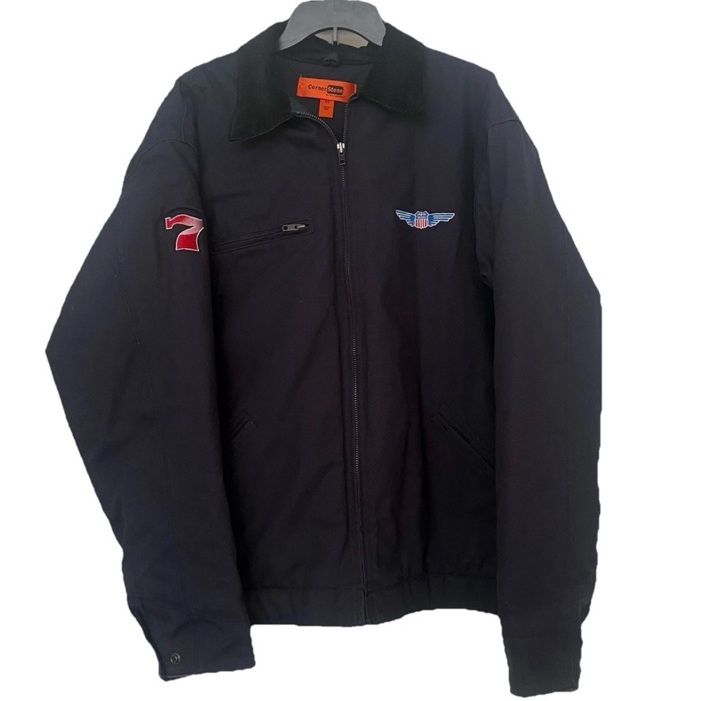 Corner Stone Canvas Jacket ~ Union Pacific 7 Size XLT Navy Blue